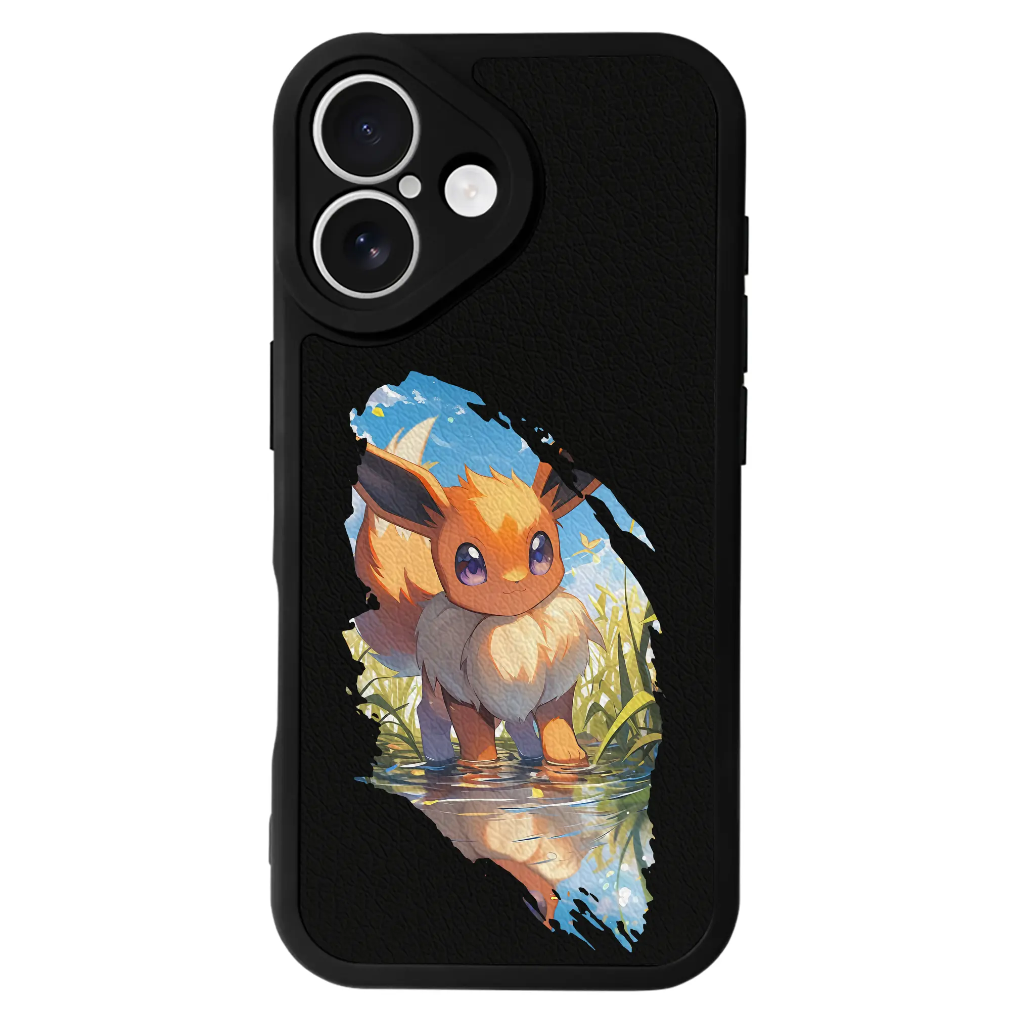 ポケモン グッズ,イーブイ - IPhone 16シリーズ対応 ・ シリコンスマホケース ・ レザー調 ・ 高精度フィット ・ 耐衝撃 ・ ワイヤレス充電対応 ・ 精密カット